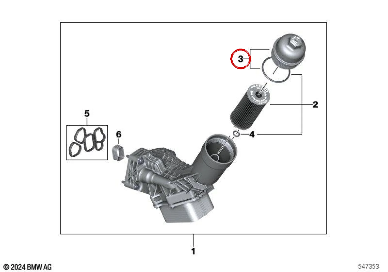 BMW G06 G20 G21 G22… Yağ Filtresi Kapağı 11429886568