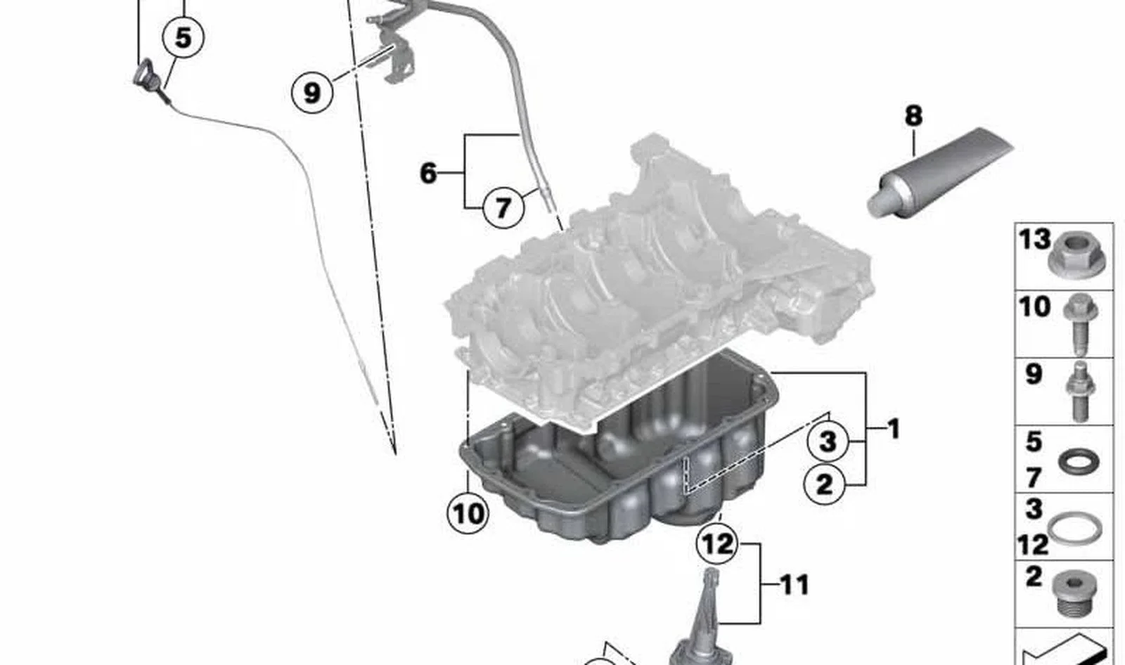 BMW F20 F21 F30 F31… Yağ Karteri Saplama Cıvatası 11437611999