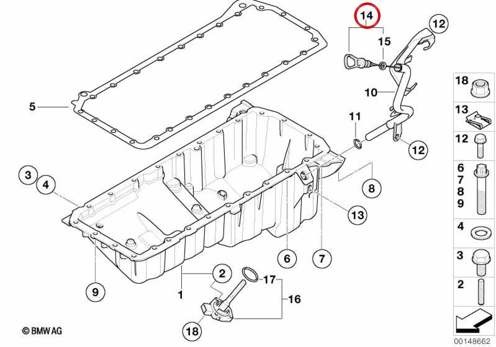 BMW 3 Serisi E90 E91 E92 E93 Motor Yağ Ölçüm Çubuğu 11437798544