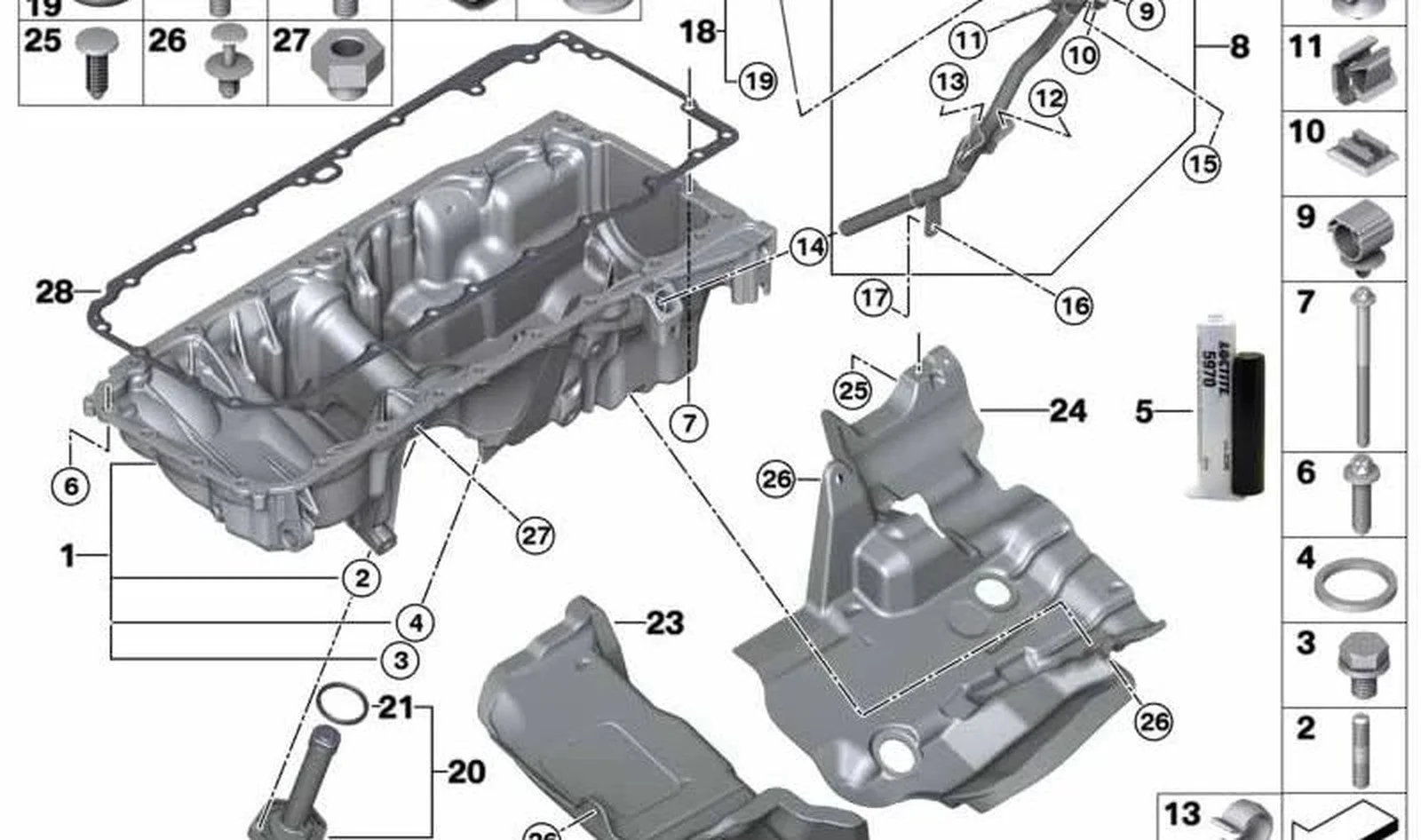 BMW E70 E71 F01 F02… Yağ Çubuğu Kılavuz Borusu 11437823520