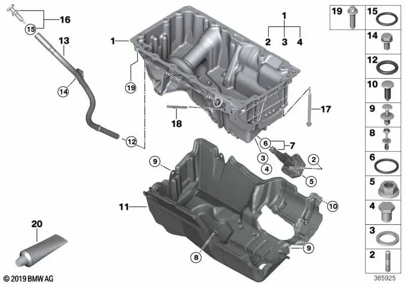 BMW F15 F20 F21 F22… Yağ Seviye Ölçüm Çubuğu 11438513869