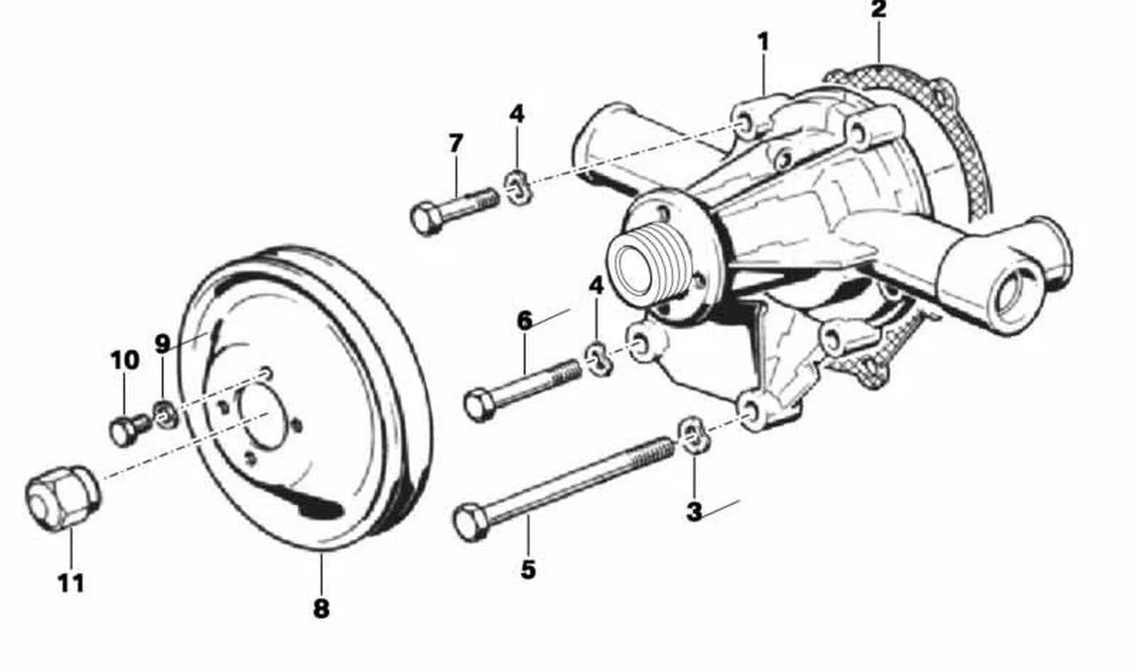BMW E30 E34 E36 E39… Kayış Kasnağı 11511311448