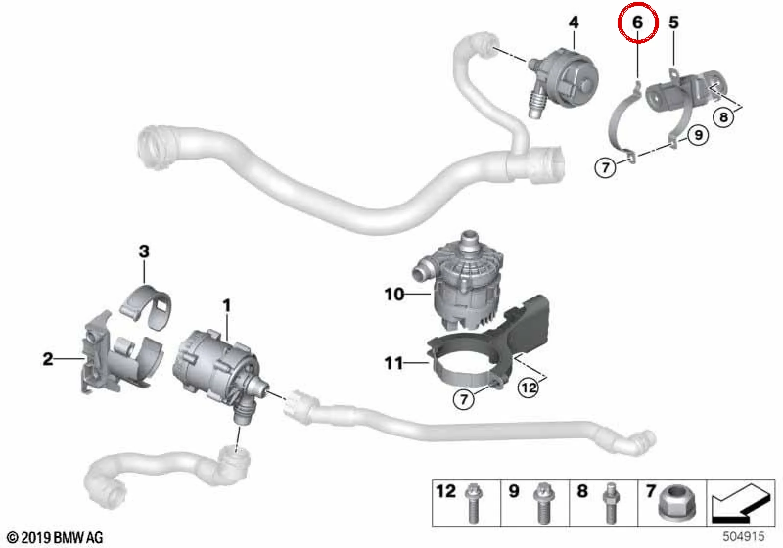 BMW G01 G02 G05 G06… Sabitleme Tutucu Braketi 11517935179