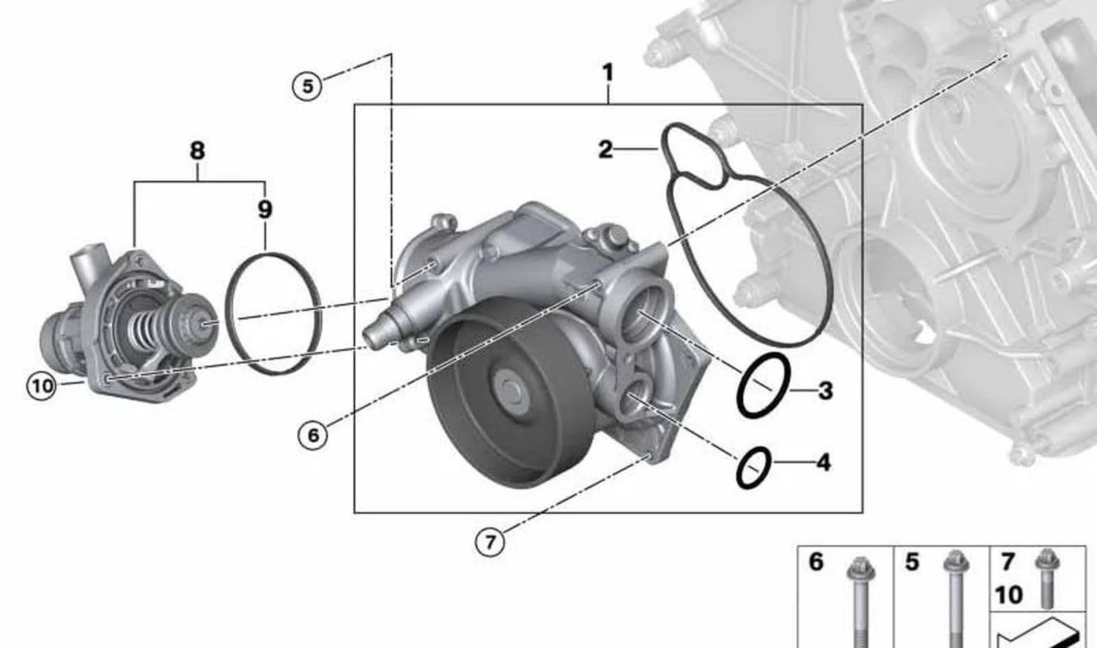 BMW F90 F91 F92 F93… Mekanik Devirdaim Pompası 11518074234