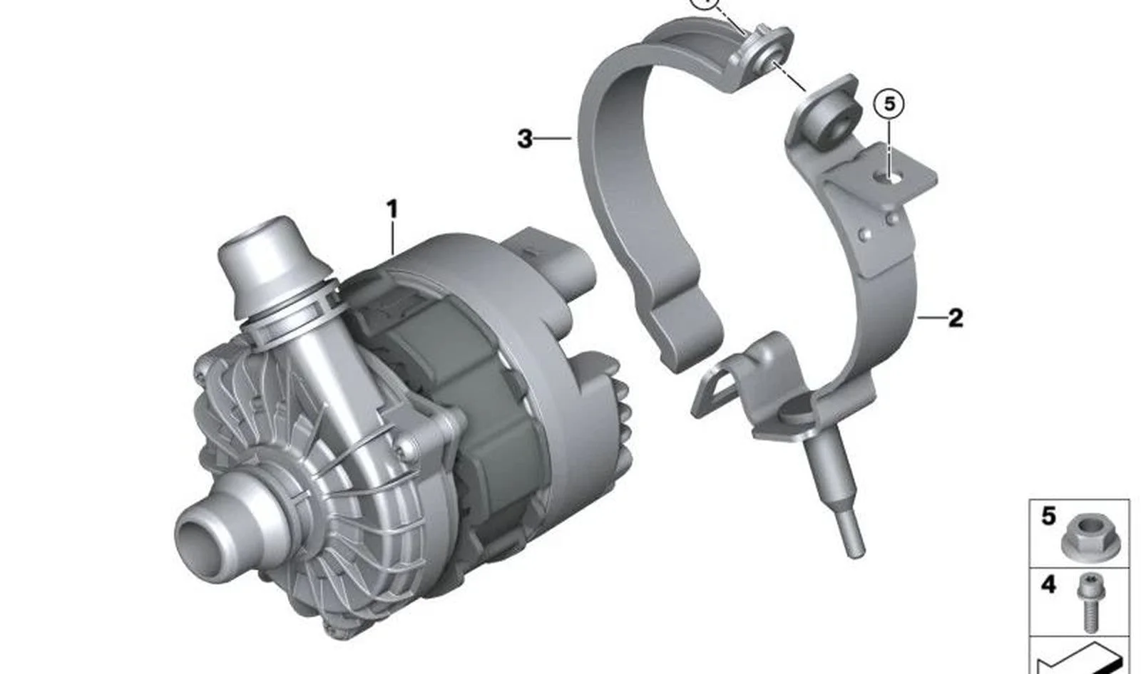 BMW F97 F98 G20 G21 Ek Su Pompası Braketi 11518094573