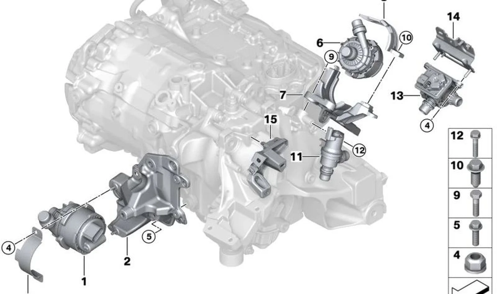 BMW F25 F26 F30 F31… Elektrikli Su Pompası Tutucusu 11518490365