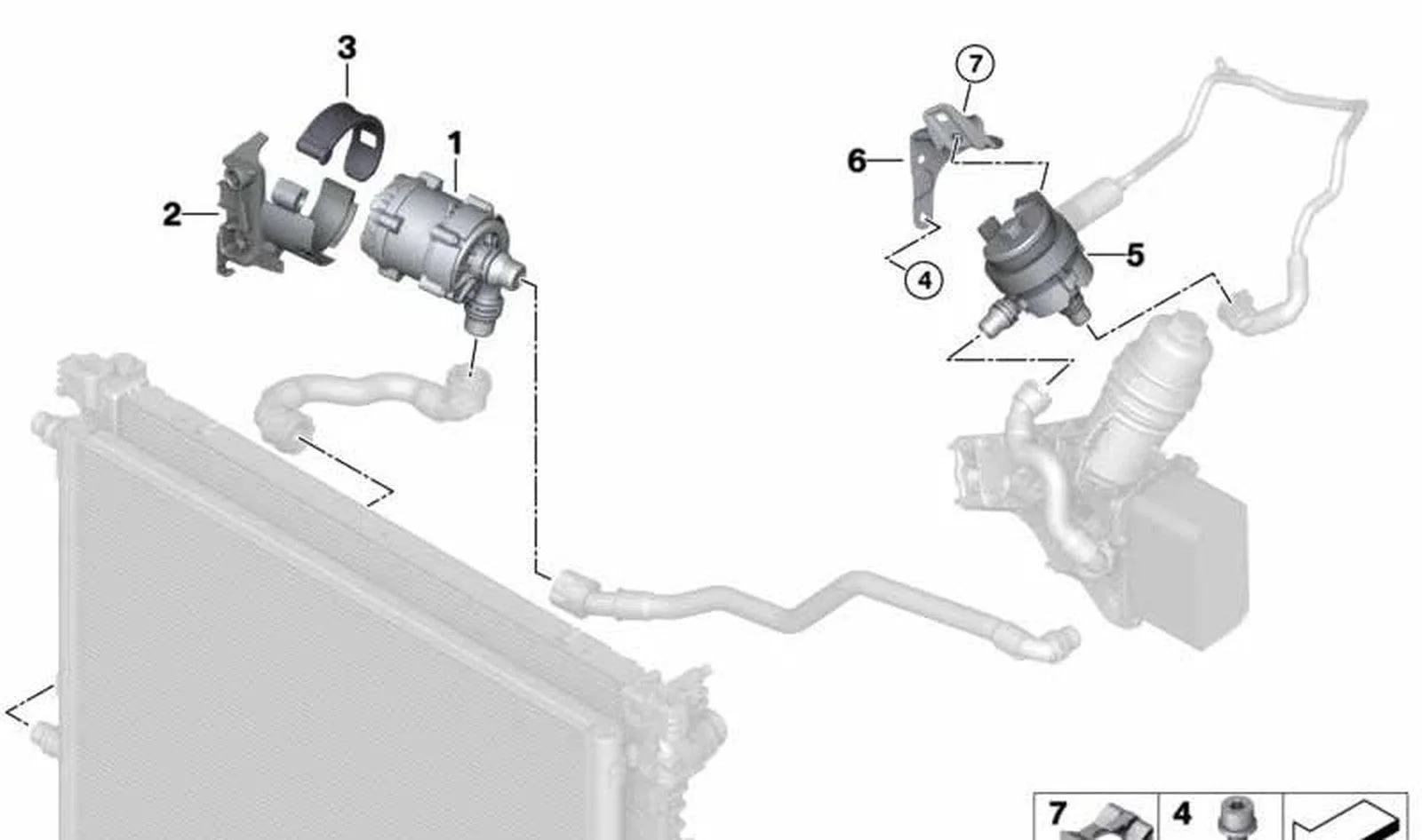 BMW F20 F21 F22 F23… Soğutma Suyu Tutucu Braketi 11518631090