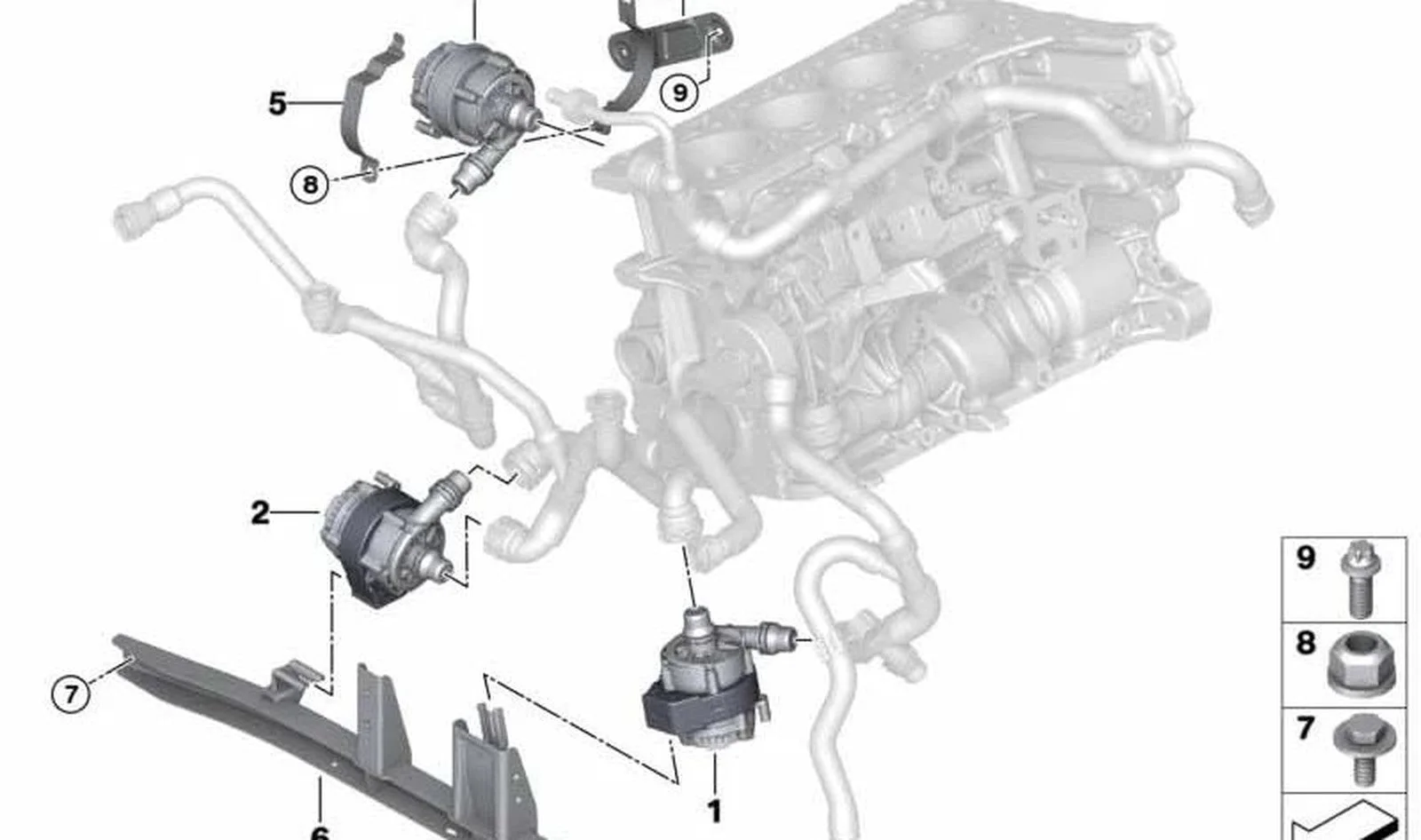 BMW F20 F21 F22 F23… Ek Su Pompası 11518638240