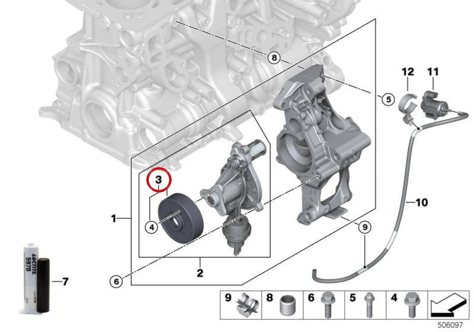 BMW F30 F32 G01 G05… Su Pompası Kasnağı 11518663674