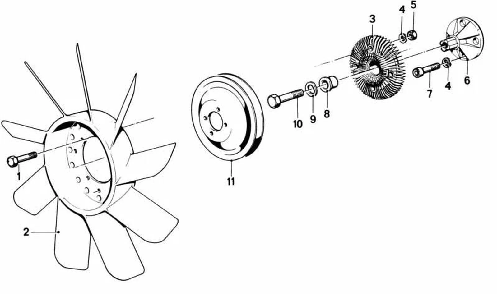 BMW E21 E24 Fan Viskoz Kavraması 11521260459