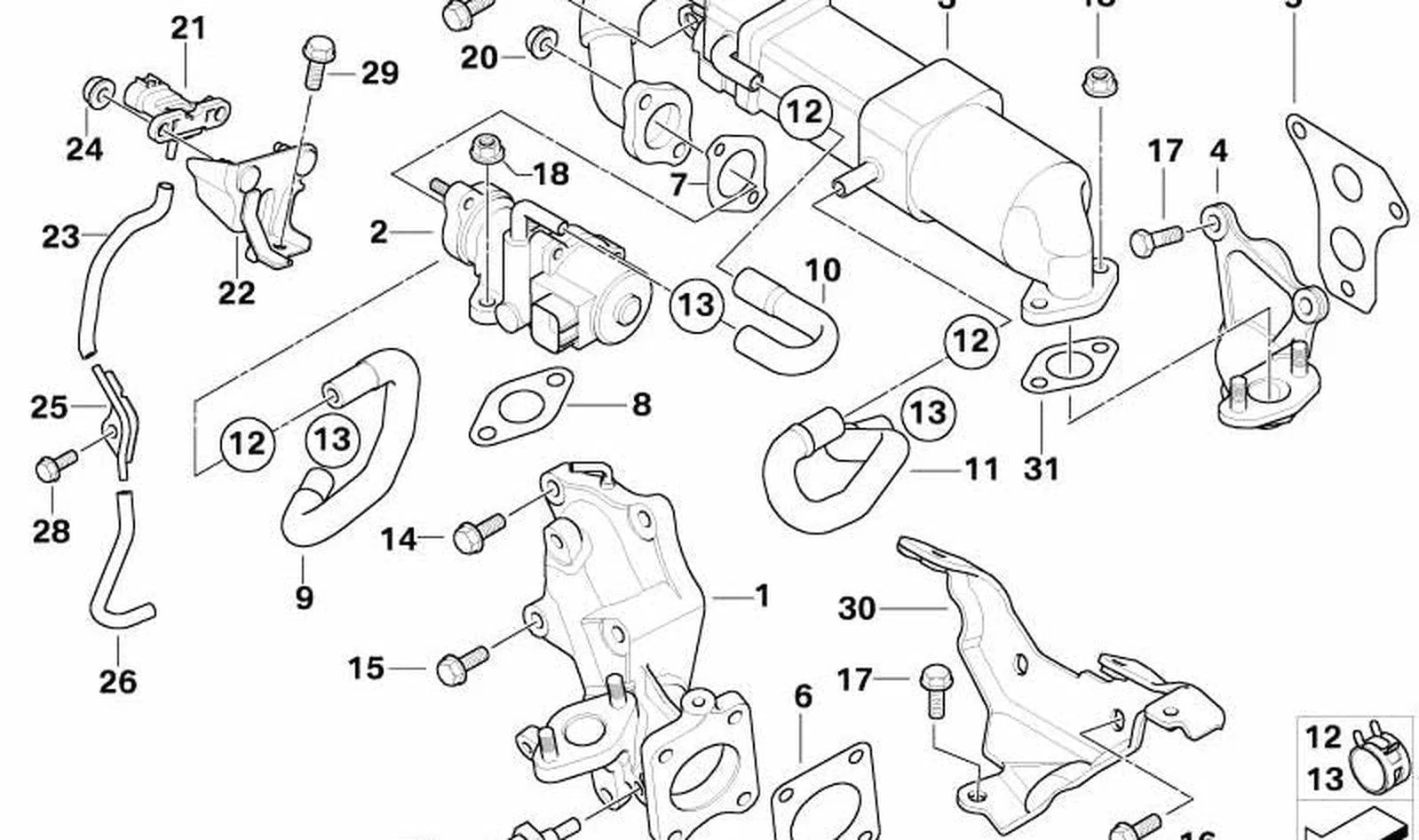 BMW MINI R50 Esnek Hortum Kelepçesi 11537791068