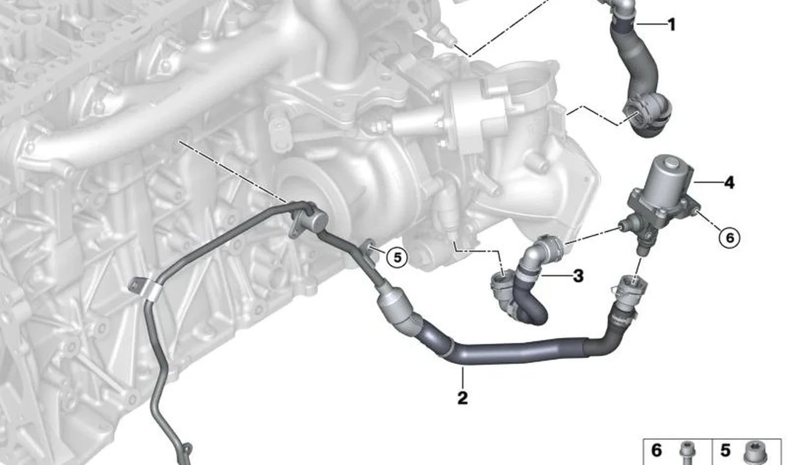 BMW G01 G02 G05 G06… Motor Soğutma Kapatma Valfi 11538473160