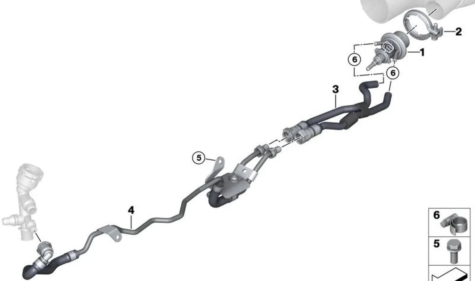 BMW F20 F21 F22 F23… SCR Dozaj Pompası Soğutma Borusu 11538473963