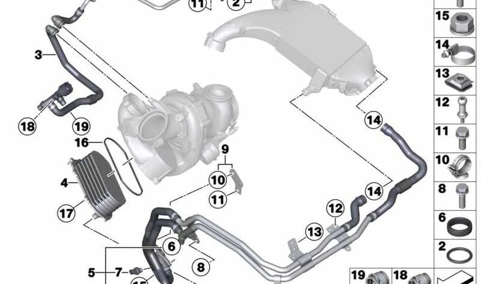 BMW E70 E71 F01 F02… Soğutma Suyu Gidiş Borusu 11538514998