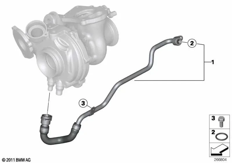 BMW E84 F10 F11 F20… Turbo Soğutma Hattı Borusu 11538516968