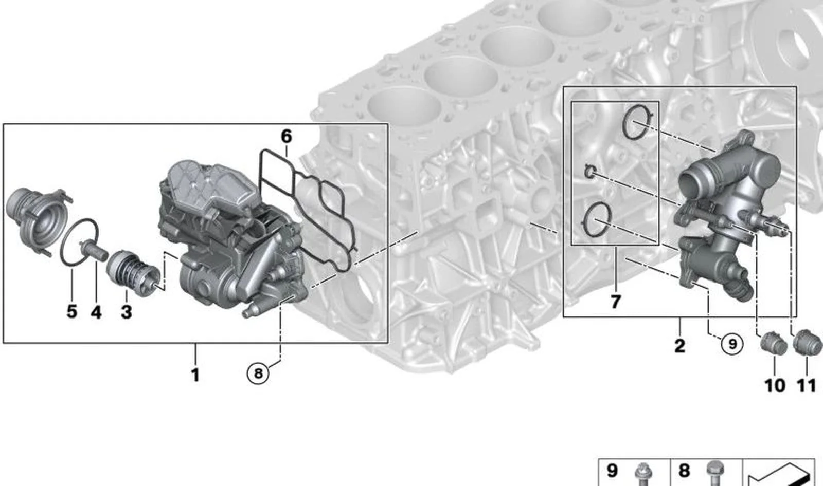 BMW G01 G02 G05 G06… Ana Termostat 11538596107