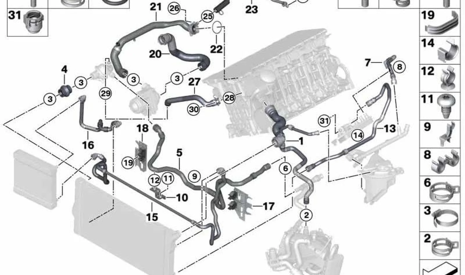 BMW 5 Serisi F10 Soğutma Suyu Besleme Borusu 11538605239
