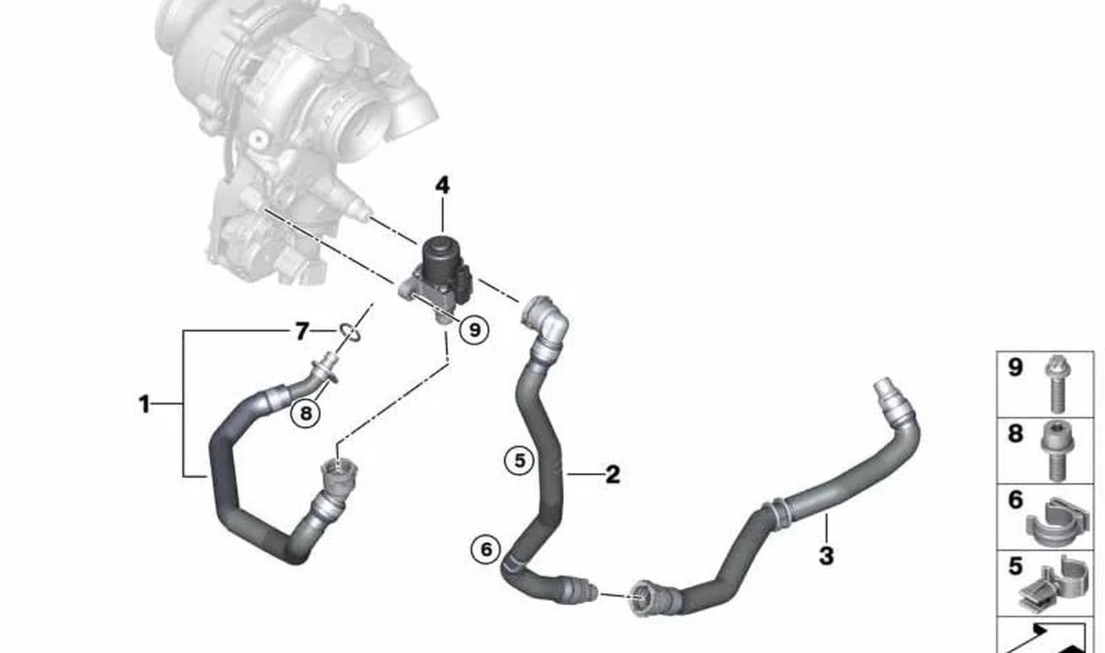 BMW F39 F48 G11 G12… Hortum Tutucu Braketi 11538621099