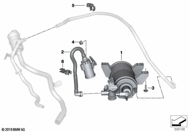 BMW F45 F48 F60 G05… Turbo Soğutma Hortumu Tutucusu 11538624450