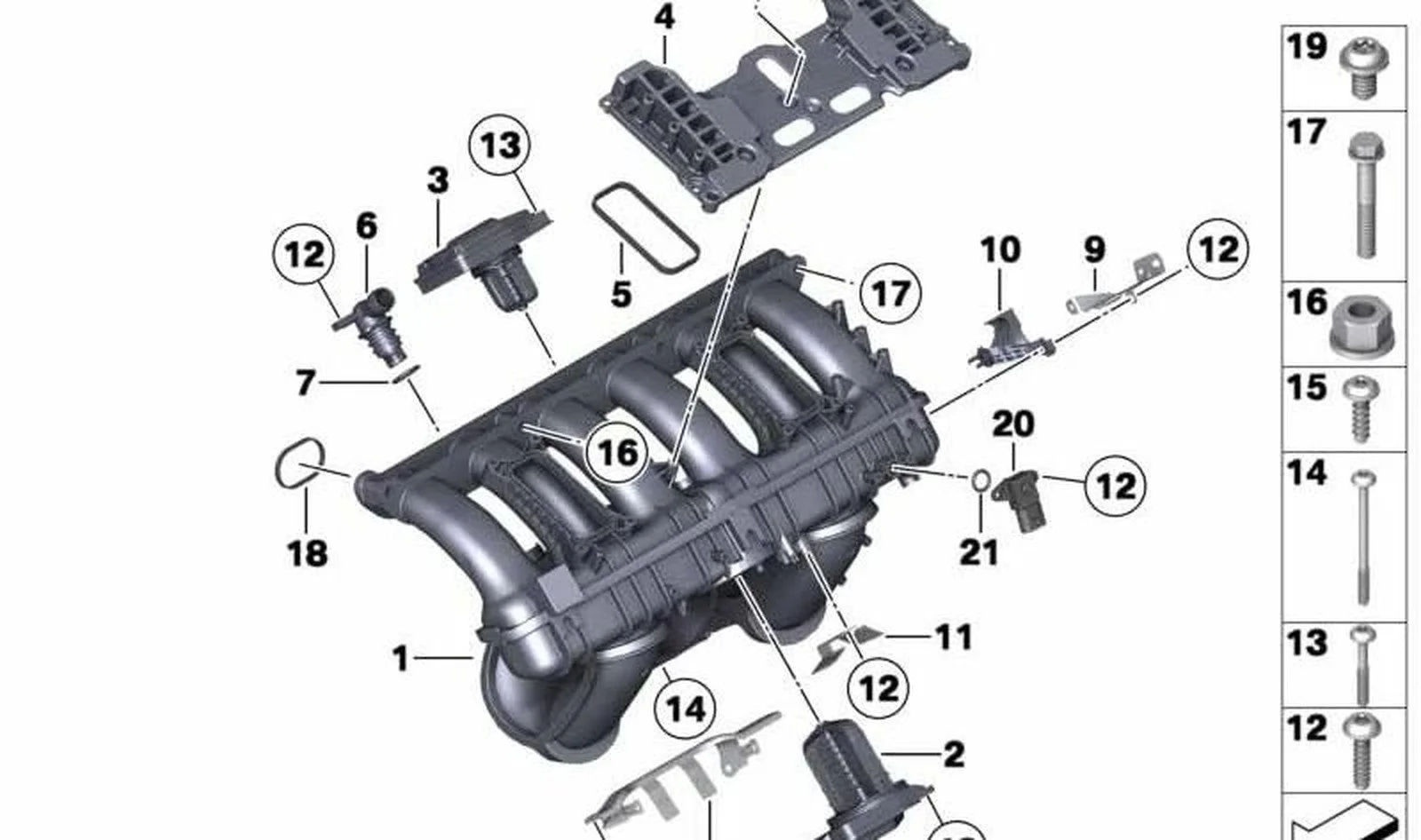 BMW E60 E63 E65 E81… Emme Manifoldu 11617530272