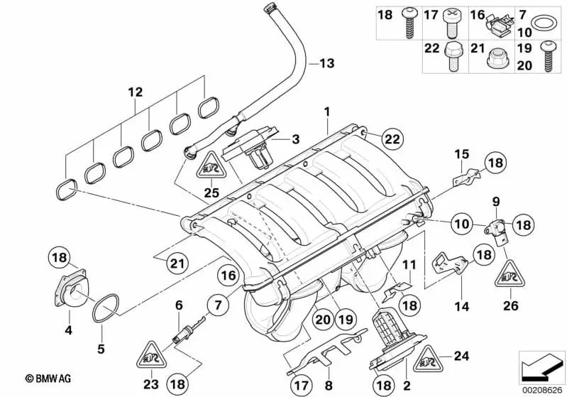 BMW E60 E63 E64 E90… Montaj Destek Braketi 11617559692