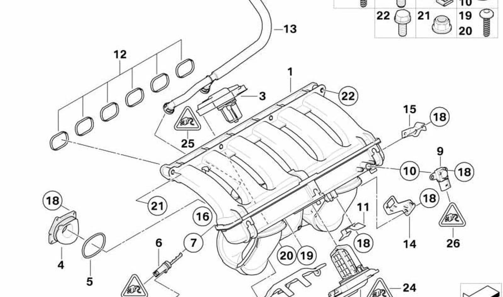 BMW E60 E61 E63 E64… Emme Manifoldu Yalıtım Parçası 11617580948