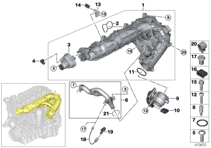 BMW E70 E71 E90 E91… Gövde Sabitleme Elemanı 11617807483