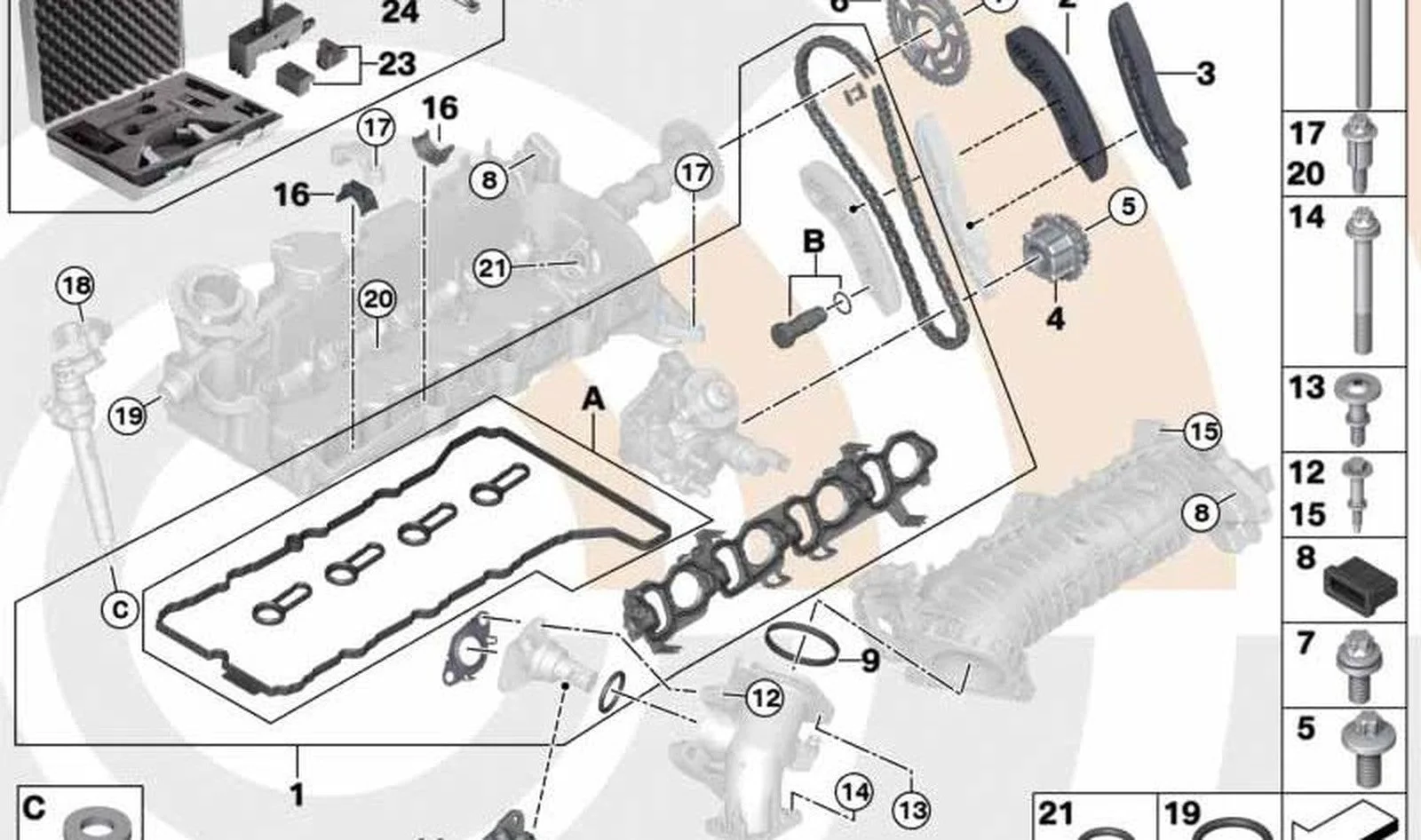 BMW E84 E90 E91 E92… Motor Bağlantı Borusu 11617810480