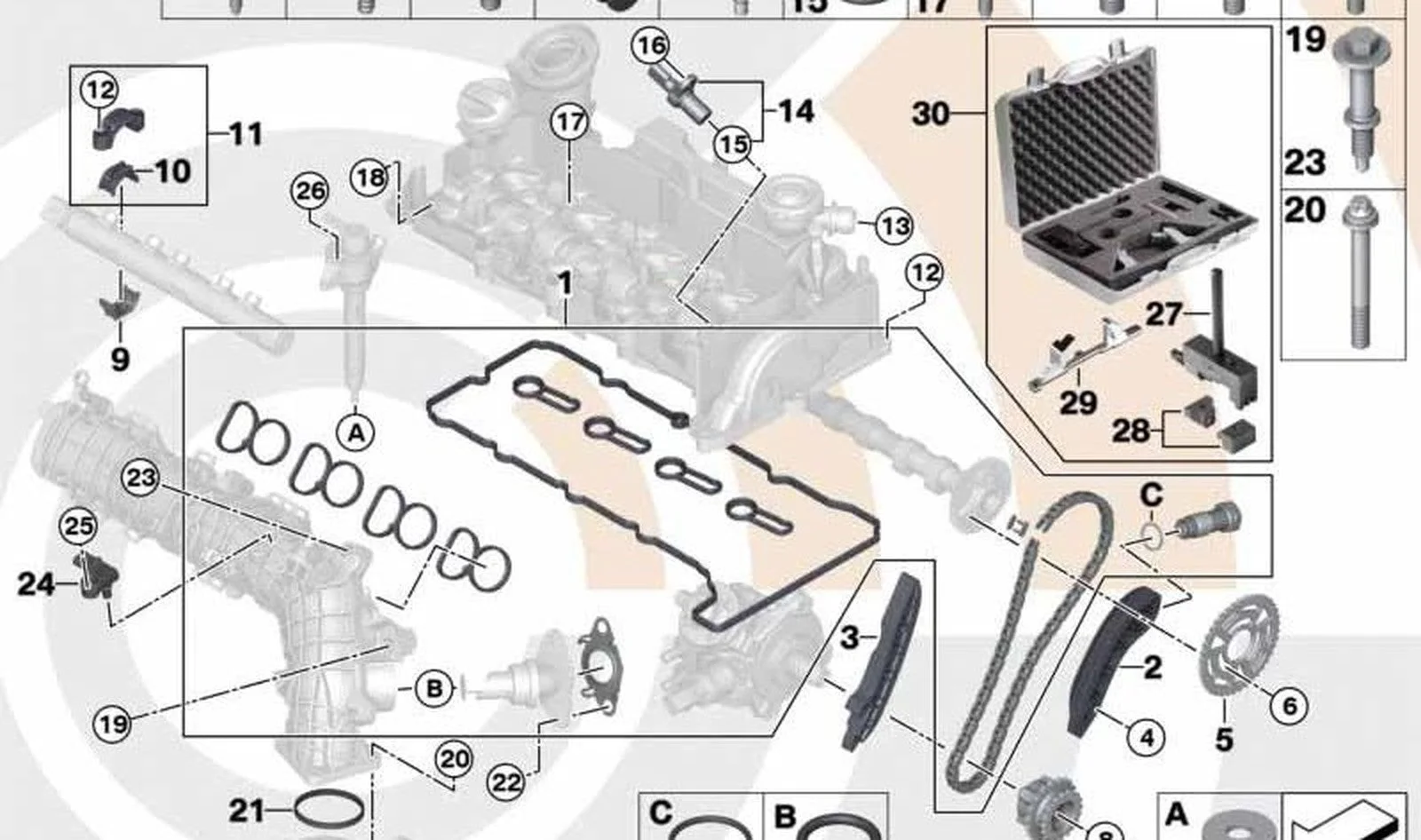 BMW E84 E90 E91 E92… Çoklu Kasa Sabitleme Klipsi 11617812939