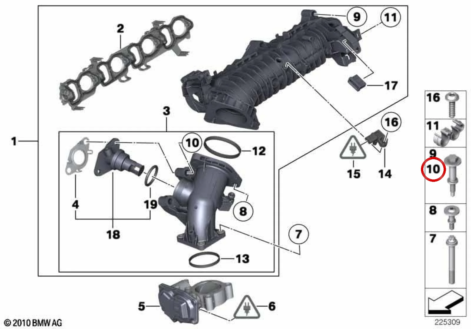 BMW E84 E90 E91 E92… Emme Sistemi Sabitleme Elemanı 11618508643
