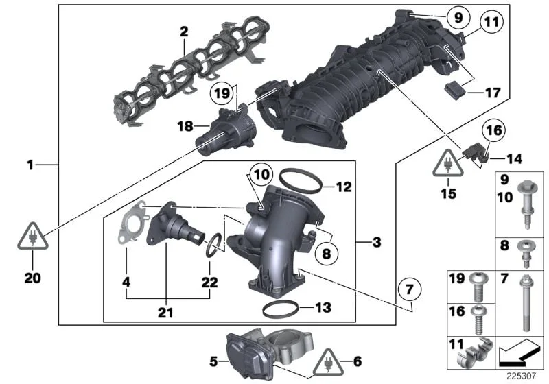 BMW E84 F10 F11 F15… Emme Hattı Tespit Elemanı 11618511918