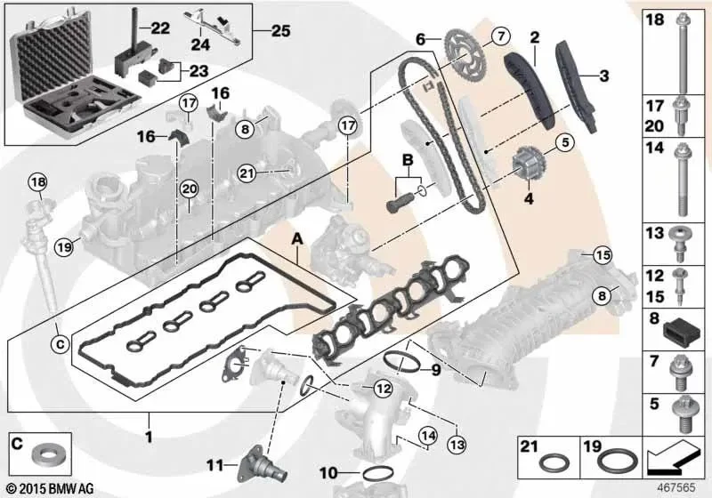 BMW E84 F10 F11 F15… Emme Hattı Tespit Elemanı 11618511918