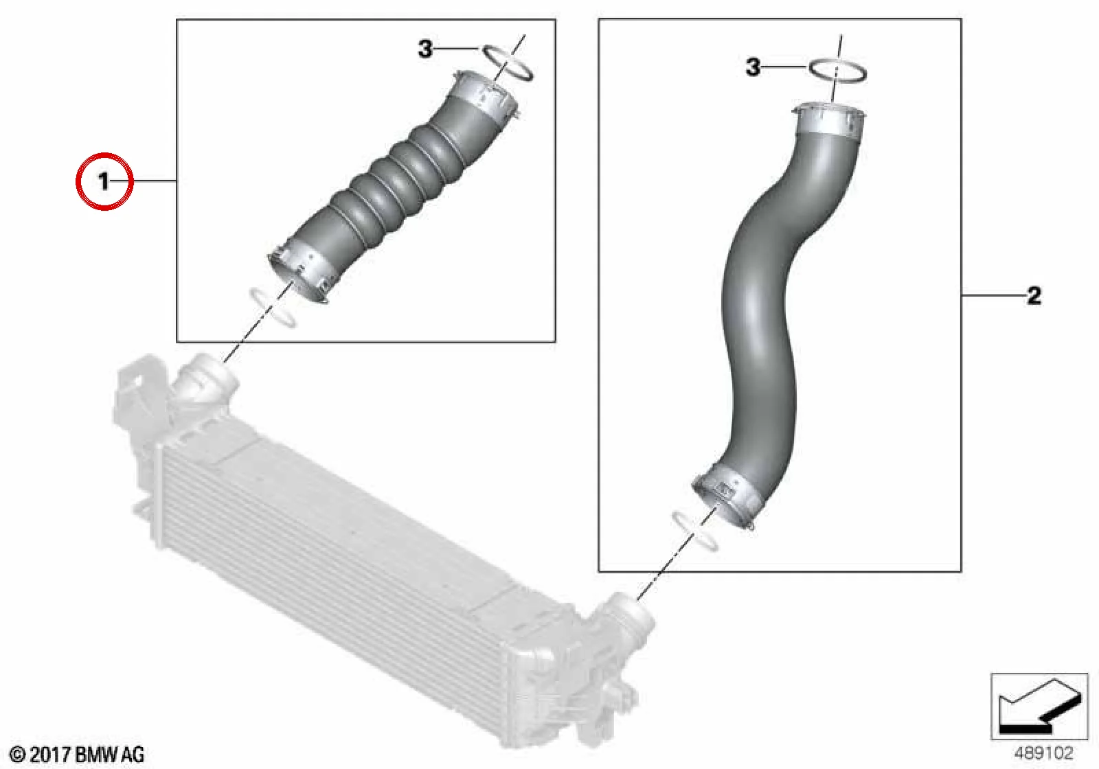 BMW G20 G21 G22 G23… Şarj Havası Borusu 11618572855