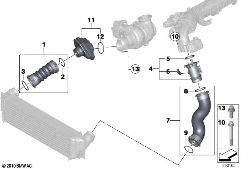 BMW G11 G20 G30 Emme Havası Ses Sönümleyici 11618576294
