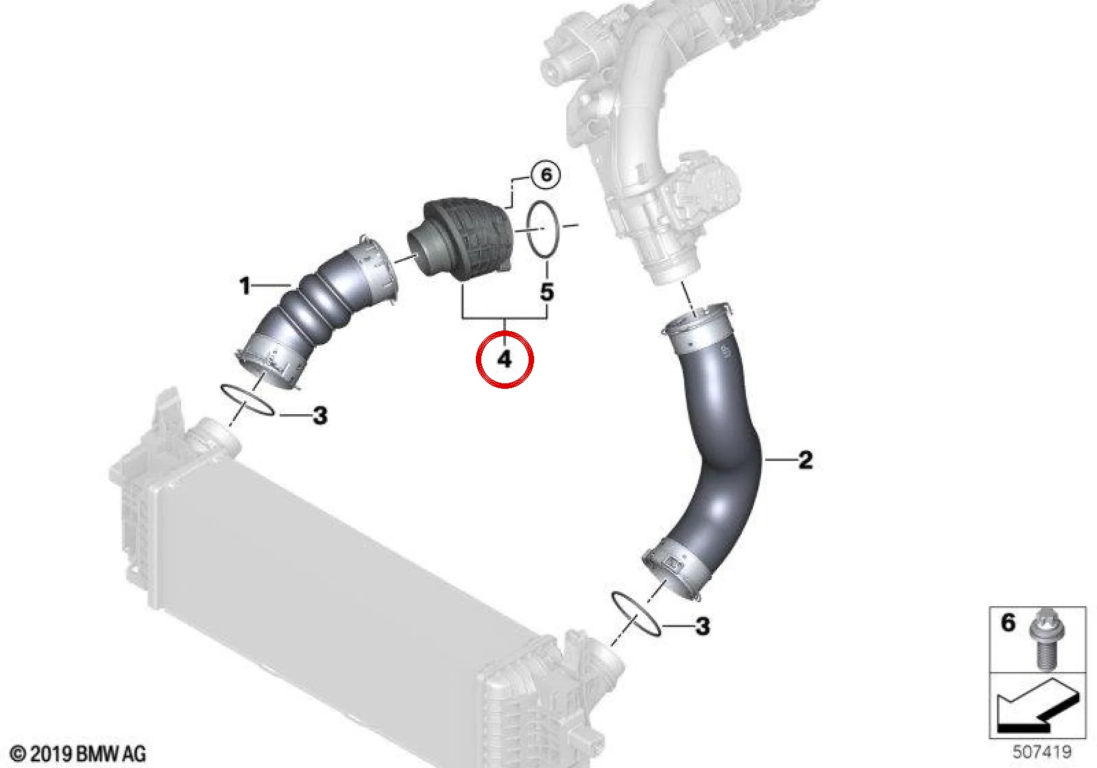 BMW 3 Serisi G20 G21 Emme Susturucusu 11618580069