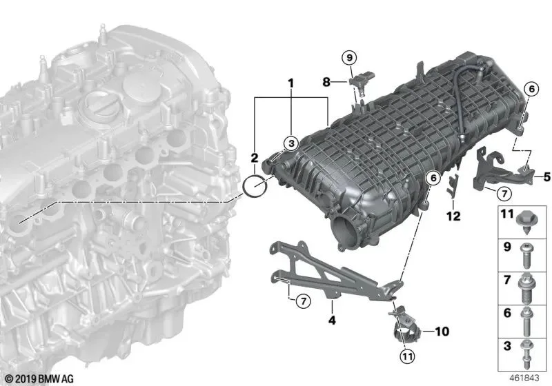 BMW F20 F21 F22 F23… Ön Destek Braketi 11618602078