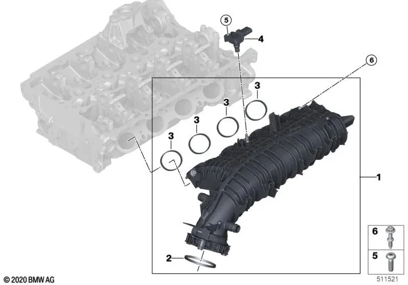 BMW G01 G02 G20 G22… Emme Manifoldu 11618655869