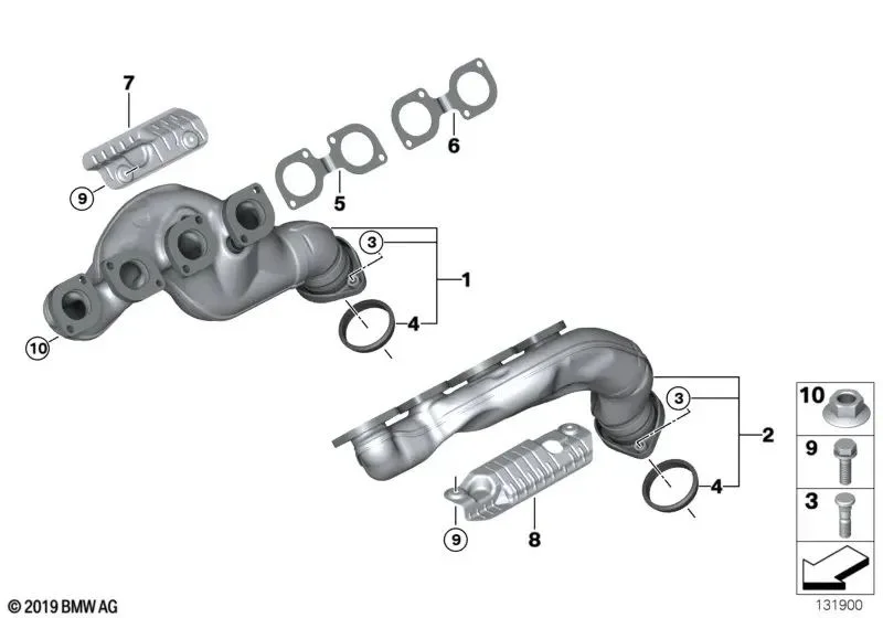 BMW X5 E53 Emme Manifoldu 11627528838