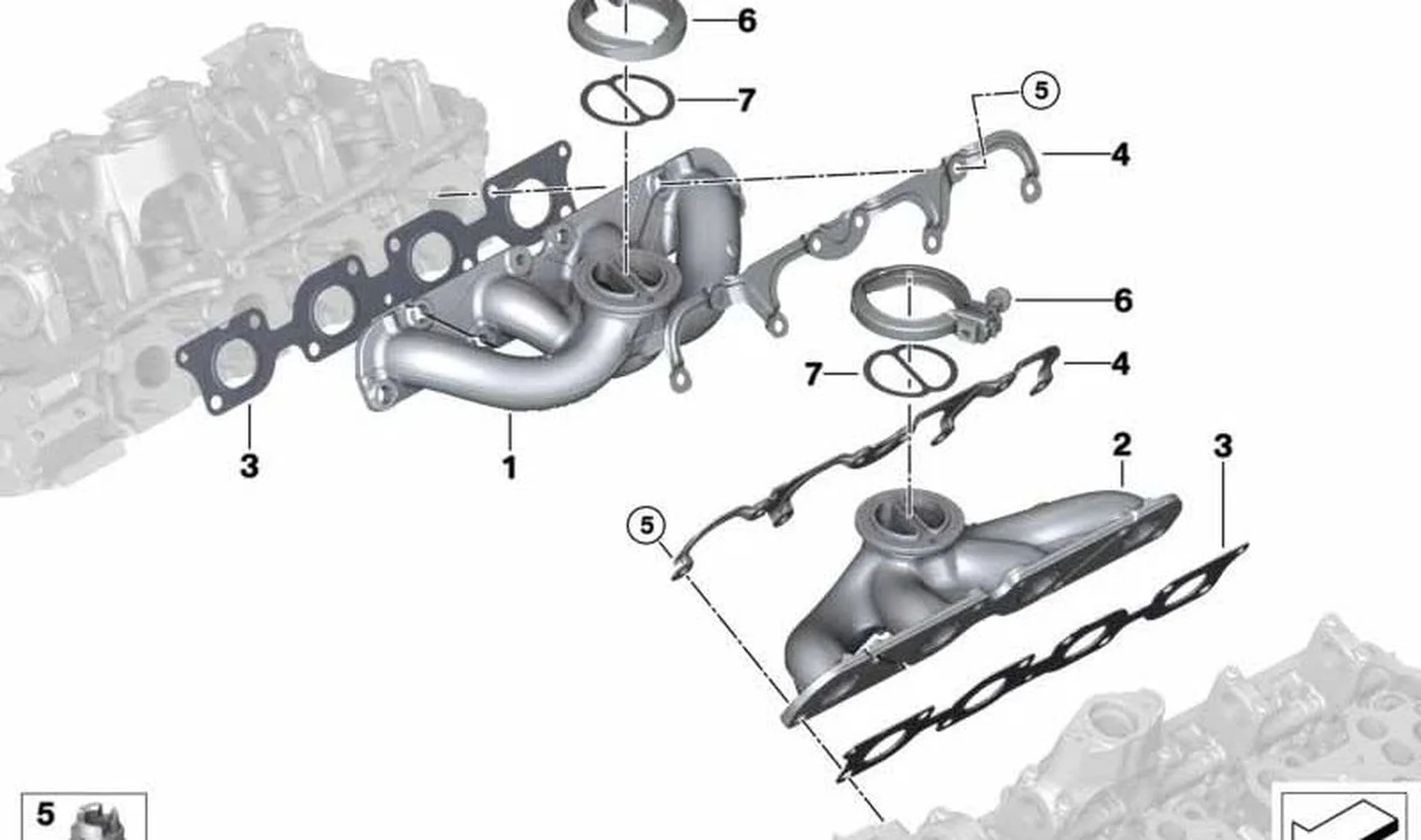 BMW F06 F12 F13 F15… Egzoz Manifoldu Contası 11628693121