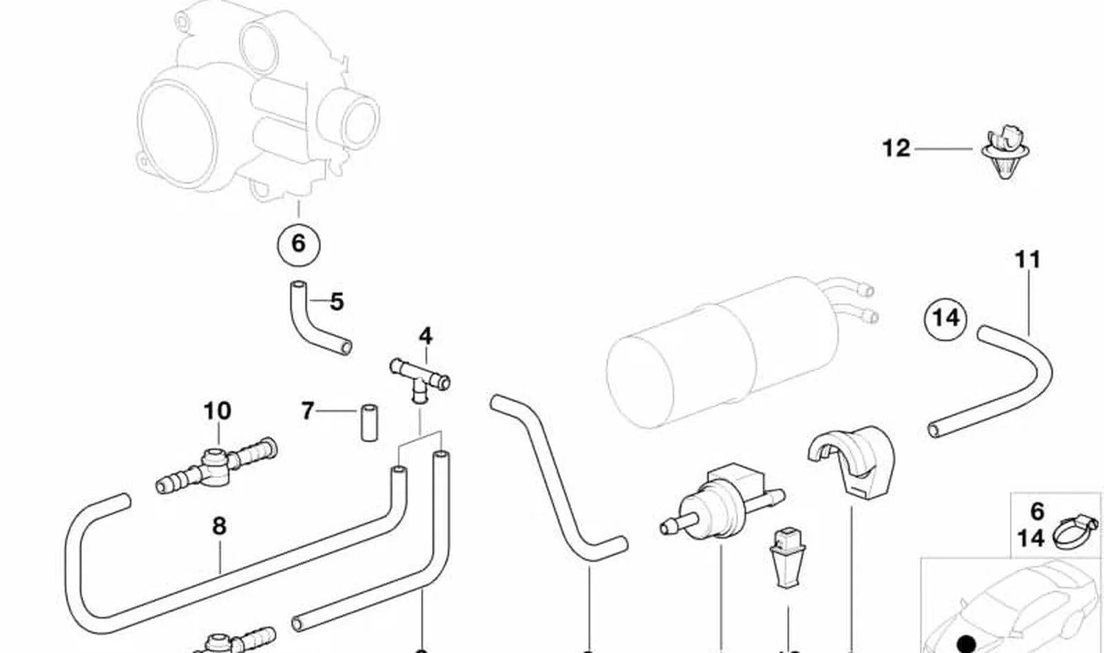 BMW E31 E32 E34 E39 Kalibreli Hava Valfi 2,4 mm 11641247678