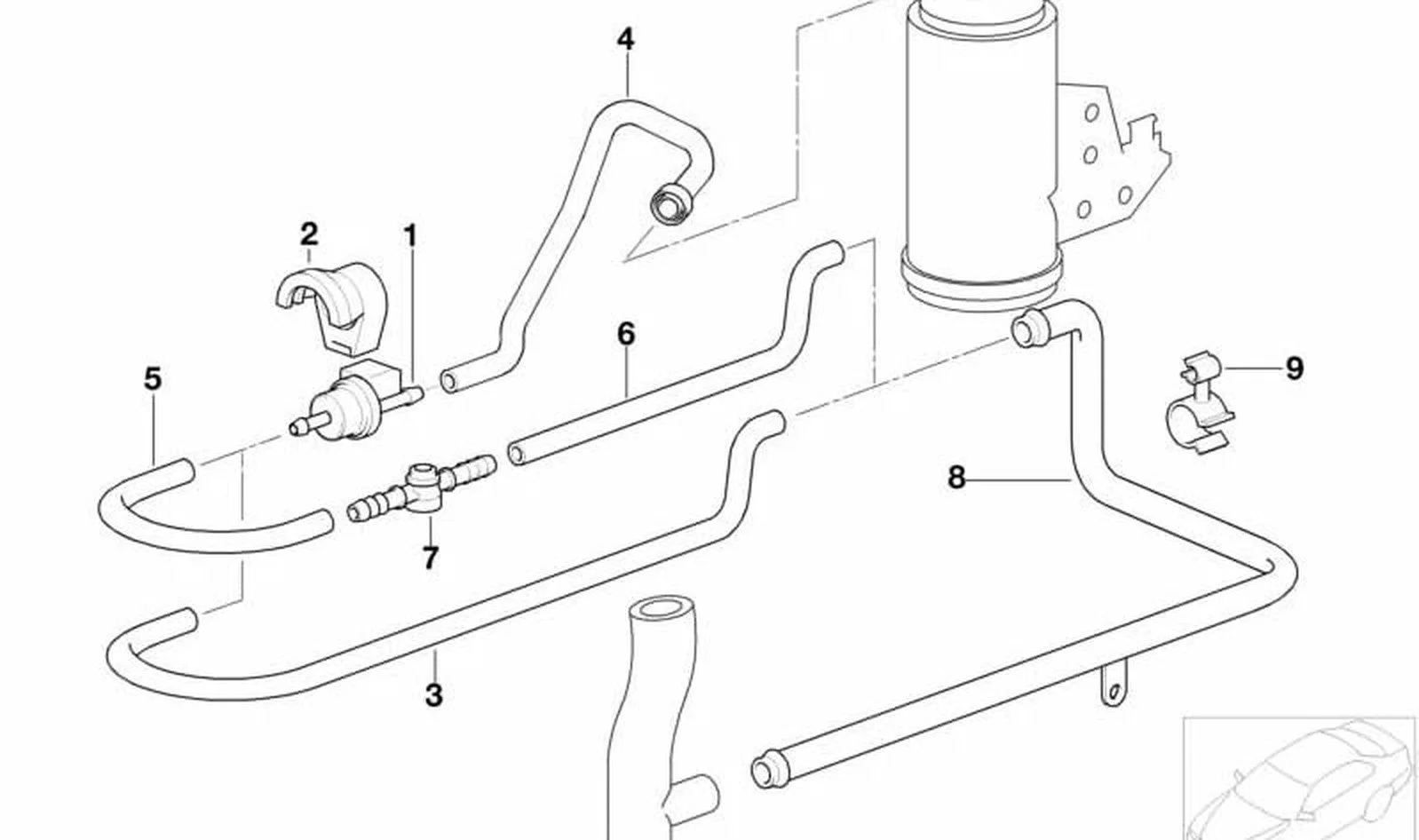 BMW 3 Serisi E36 Kalibreli Hava Valfi 2,0 mm 11641405459