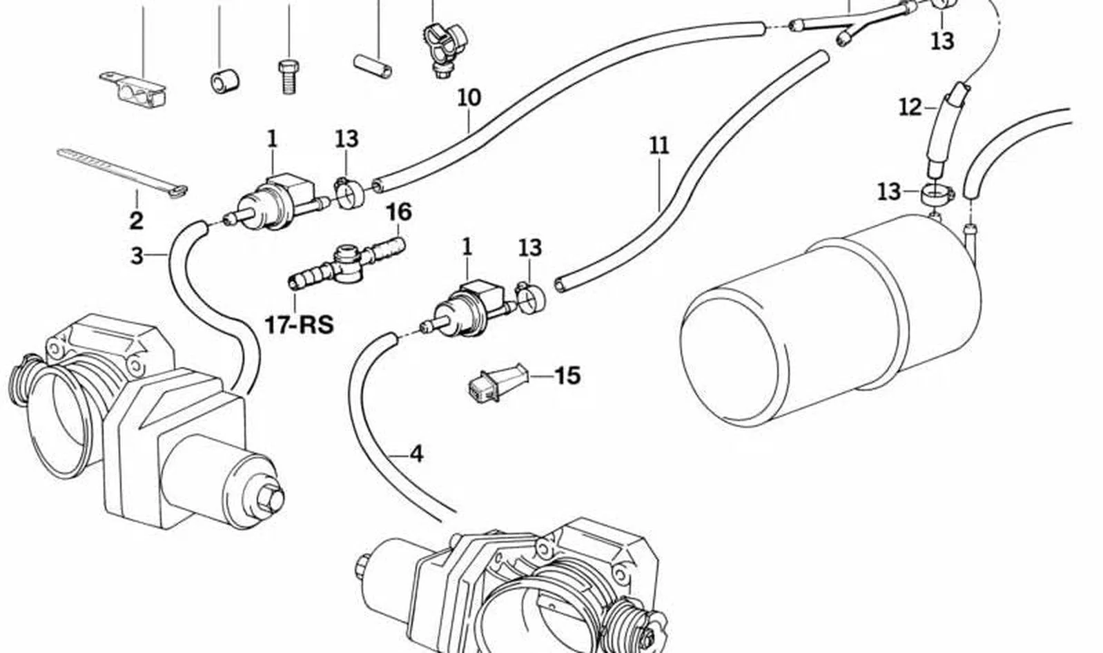 BMW E31 E32 E38 Sekonder Hava Valfi 11641741268