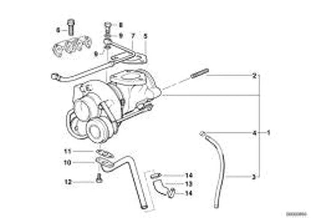 BMW 3 Serisi E36 Turbo Basınç Borusu 11652246056