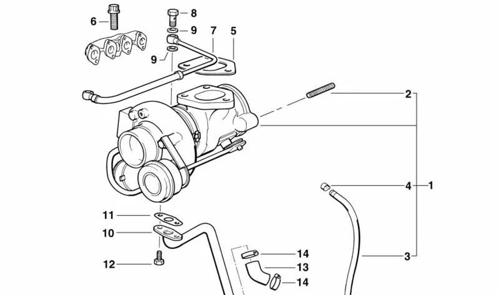 BMW 3 Serisi E36 Turbo Basınç Borusu 11652246056