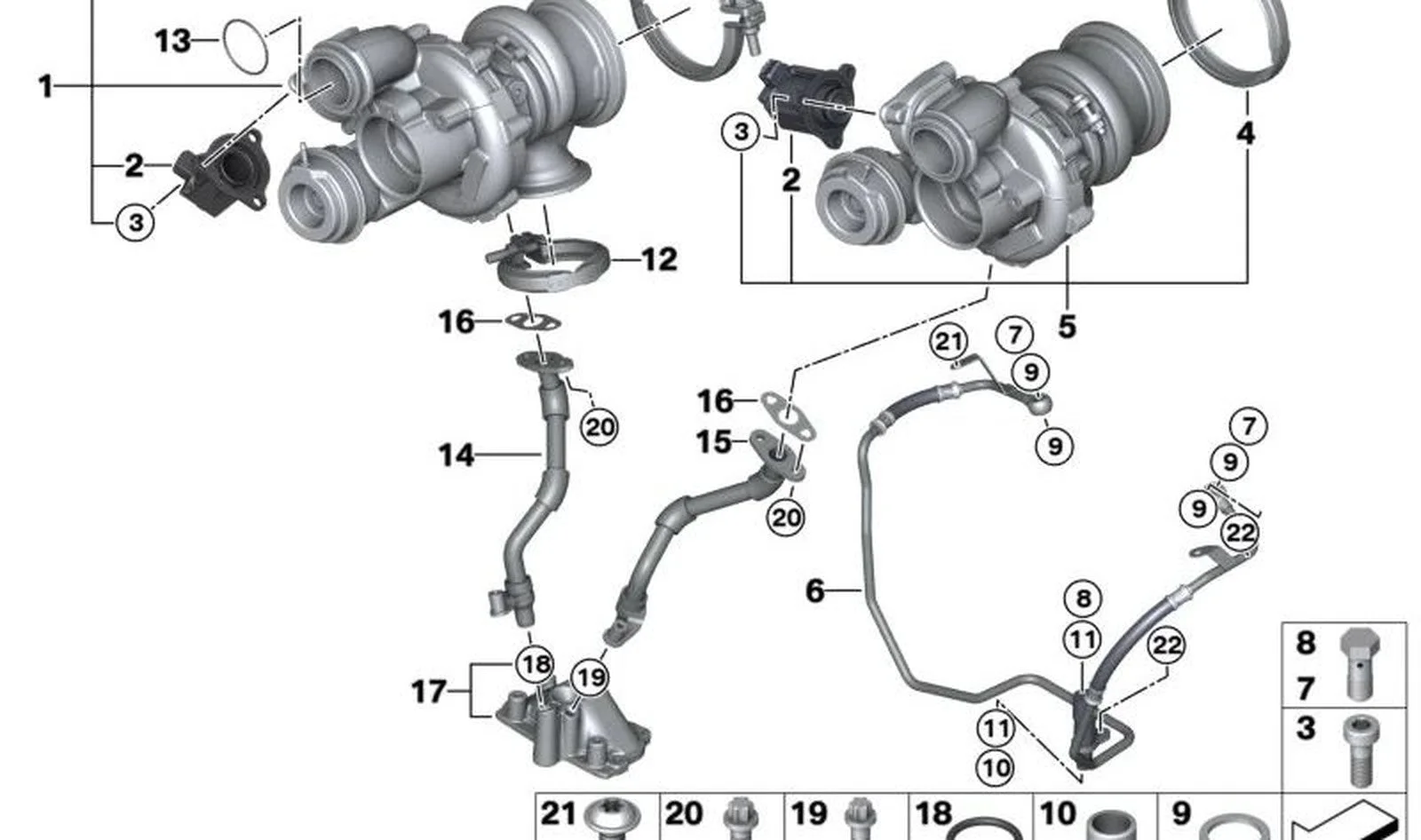 BMW E70 E71 E72 F01… Turboşarj 11652470353