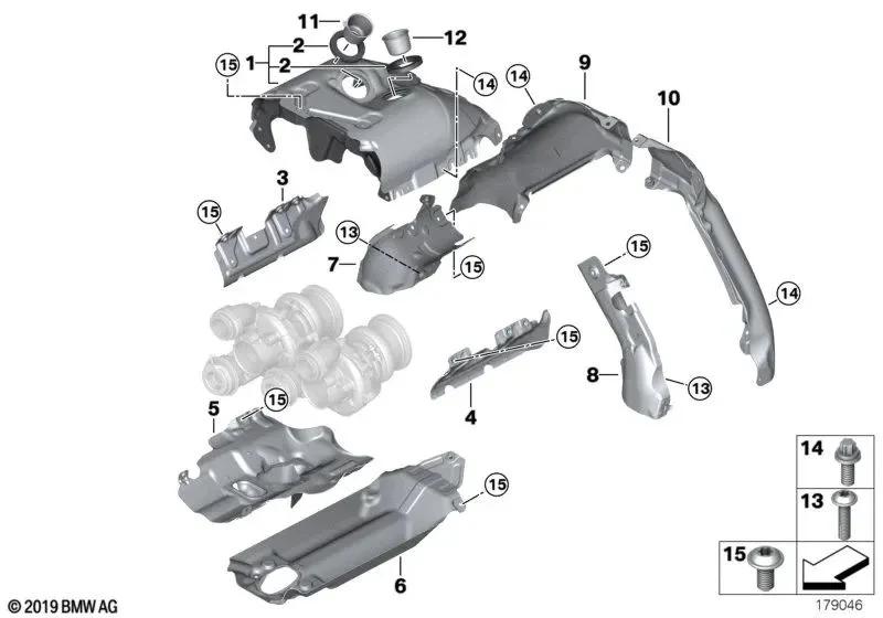 BMW E70 E71 F01 F02… Sol Turbo Isı Kalkanı 11657577006