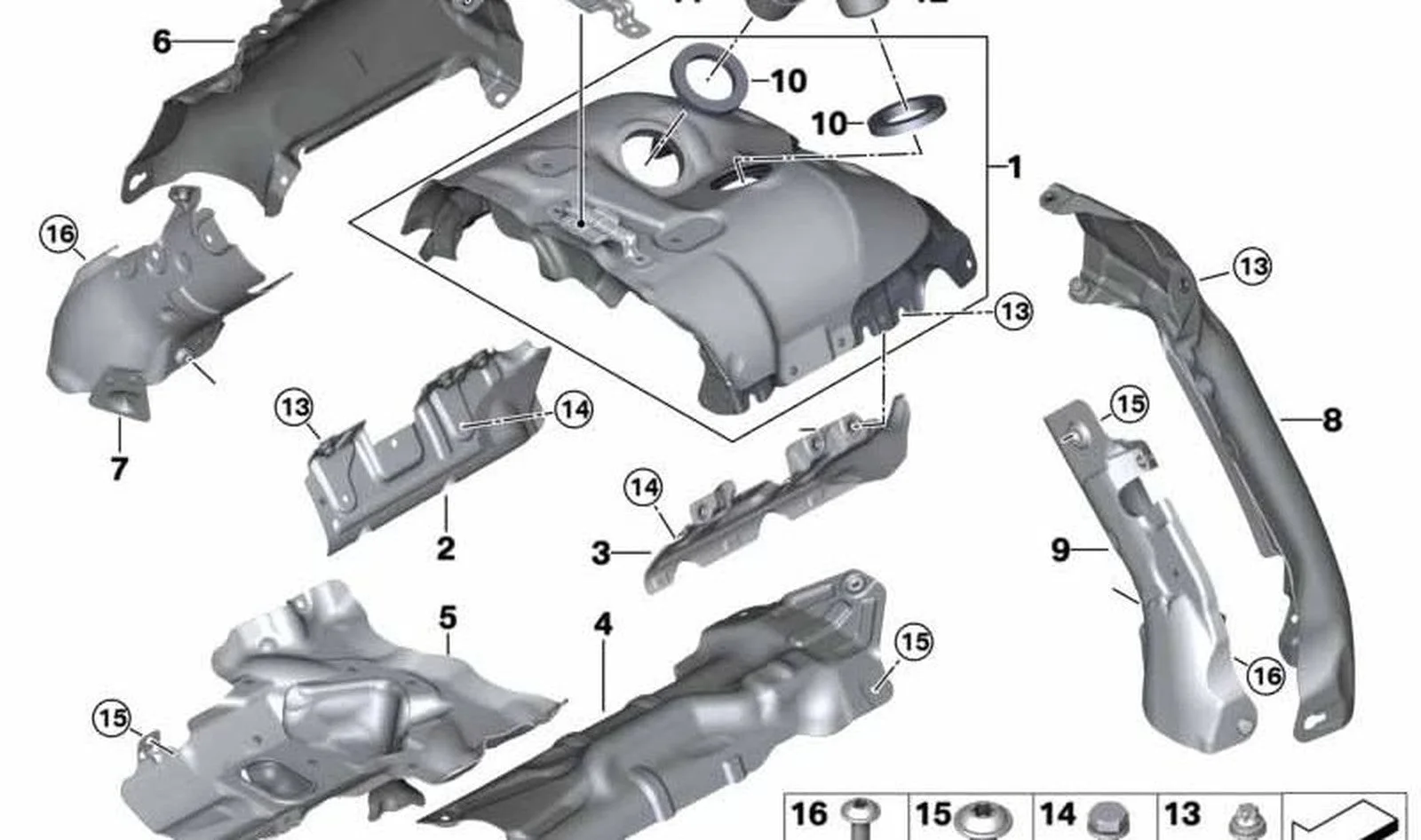 BMW E70 E71 E72 F01… Turbo Isı Kalkanı Metal Halkası 11657590599
