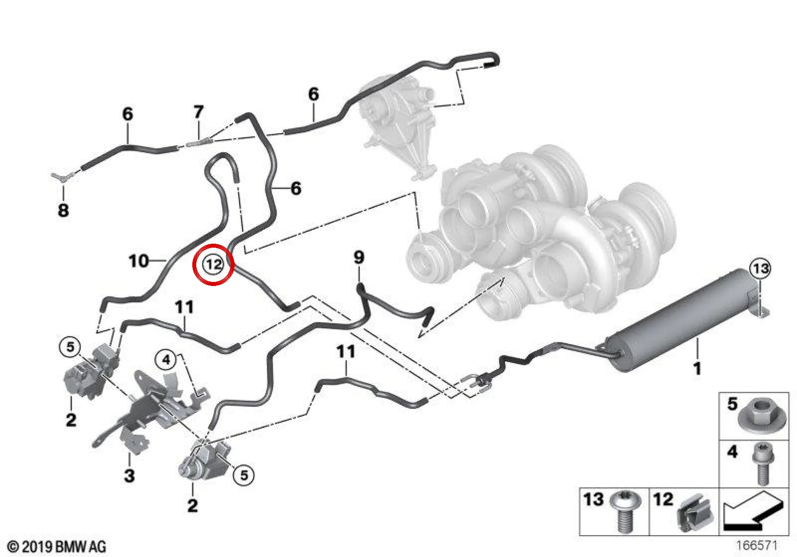 BMW E70 E71 E72 F01… Turbo Hattı Boru Tutucusu 11657599309