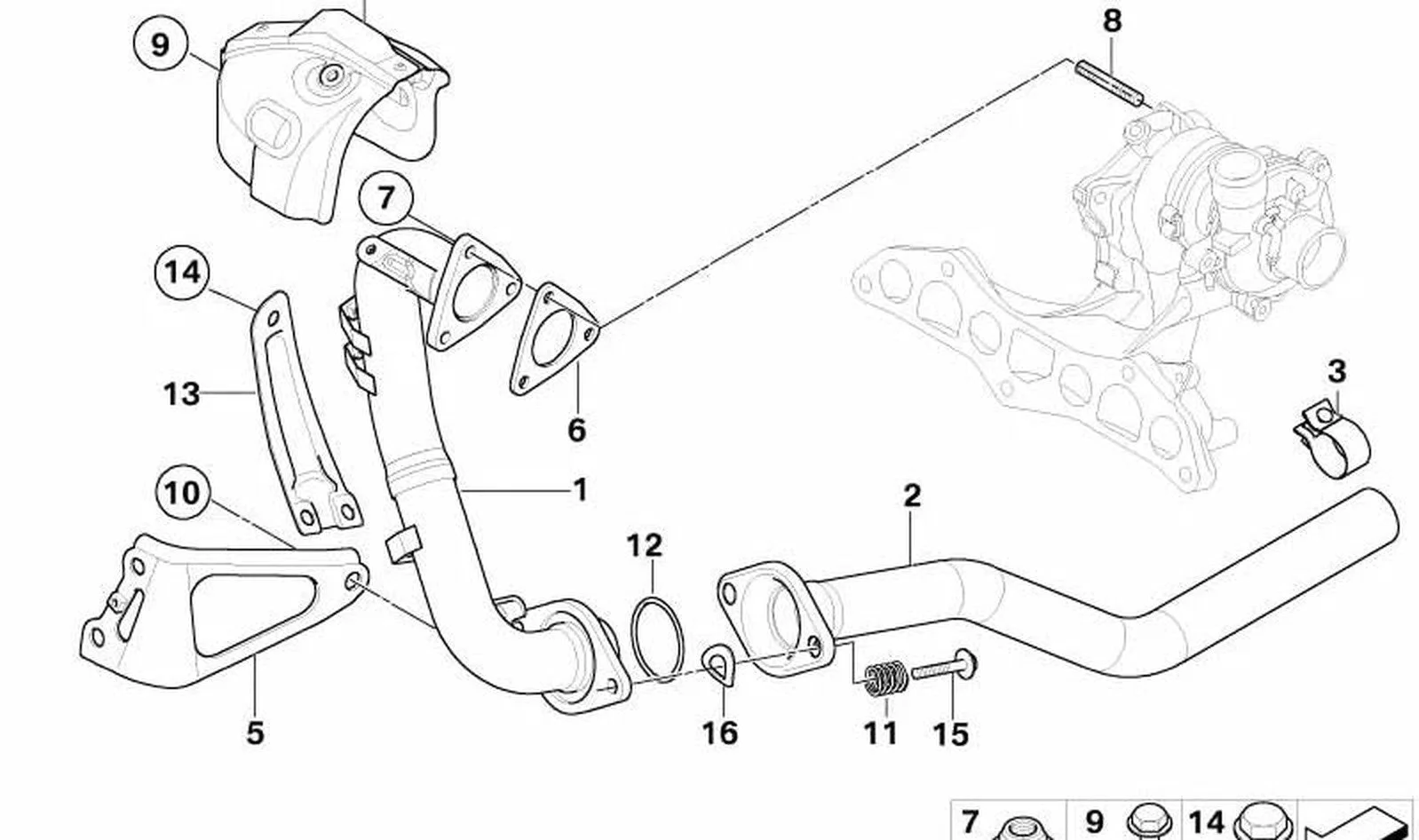BMW MINI R50 Turbo Isı Kalkanı 11657791074