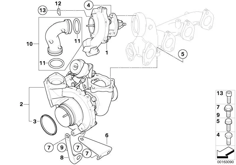 BMW E81 E82 E84 E87… Altıgen Başlı Cıvata M6x12 11657804866